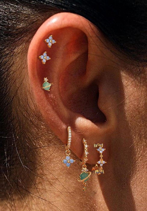 krfy dainty gold earrings