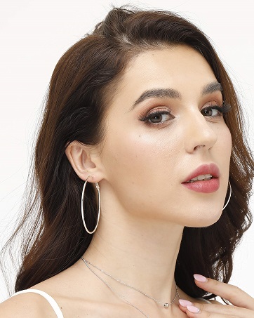 sterling silver hoop earrings