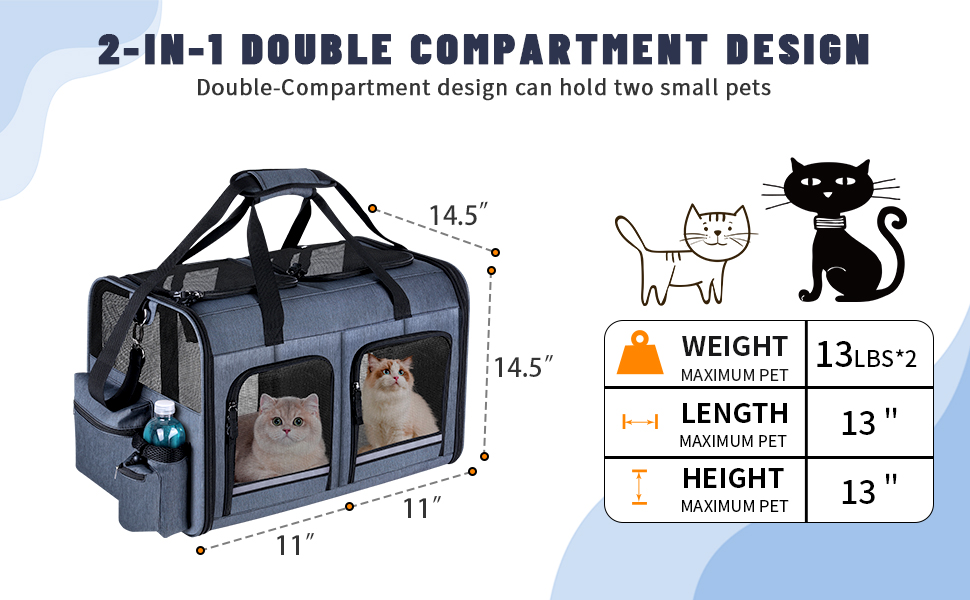 Dual Cat Carrier