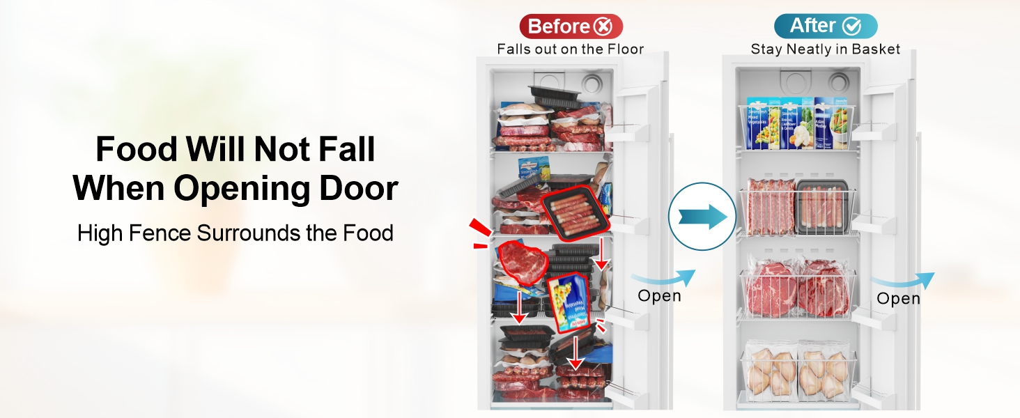 Upright Freezer Baskets