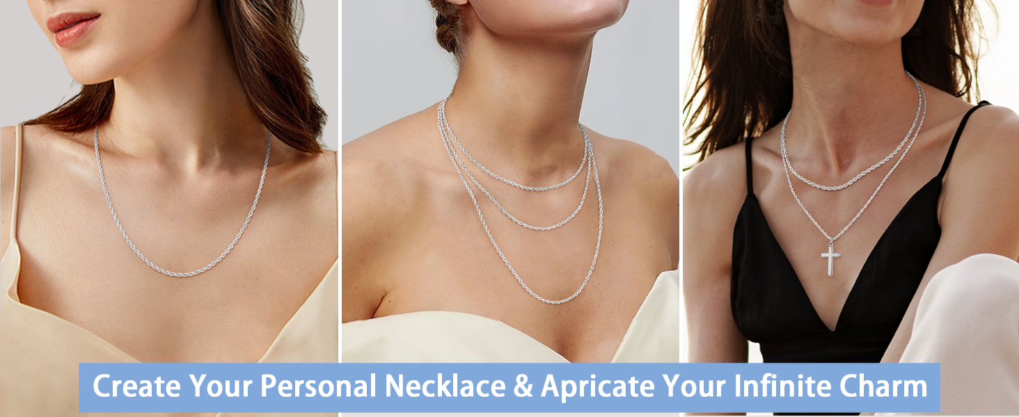 silver chain silver chain for women sterling silver chain necklace chain