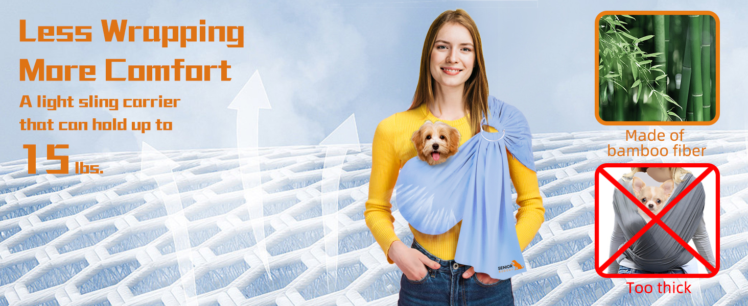 Dog Sling Carrier,Soft Carry Slings Front Pack for Small Puppies/Cats