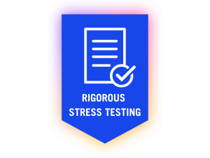 Stress testing badge
