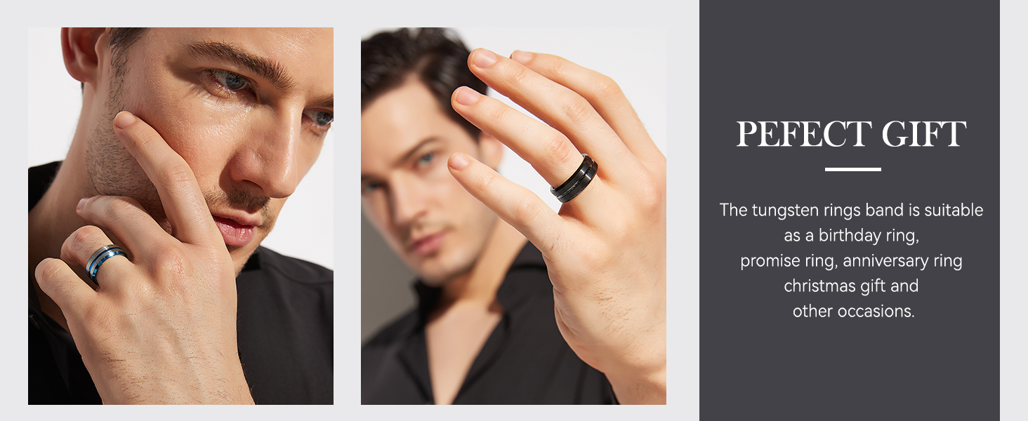 TUNGSTEN WEDDING BAND MEN
