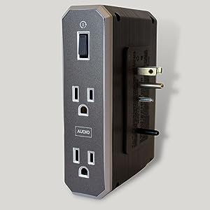 Austere 7S-PS4-US1 4-Outlet Power with Omniport USB