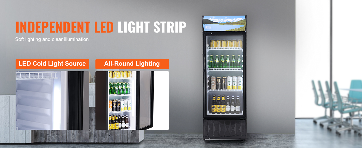 commercial display refrigerator