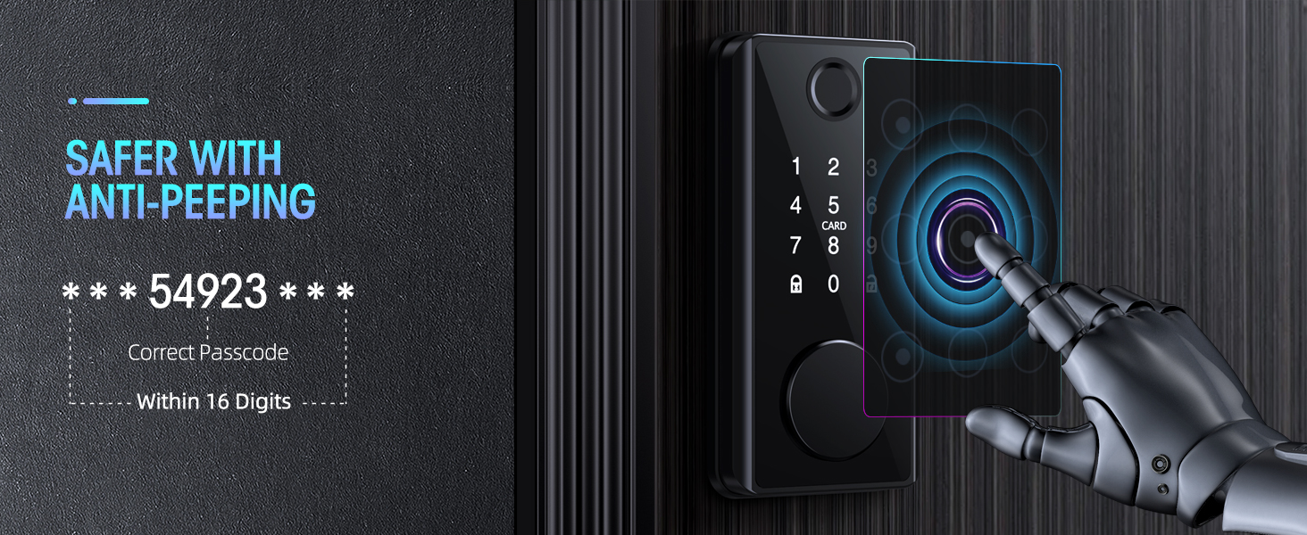 smart lock smart home door lock keyless entry door lock door locks for front door