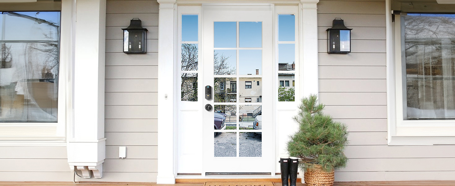 Front door lock set