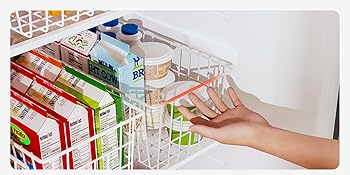 freezer organizer bins