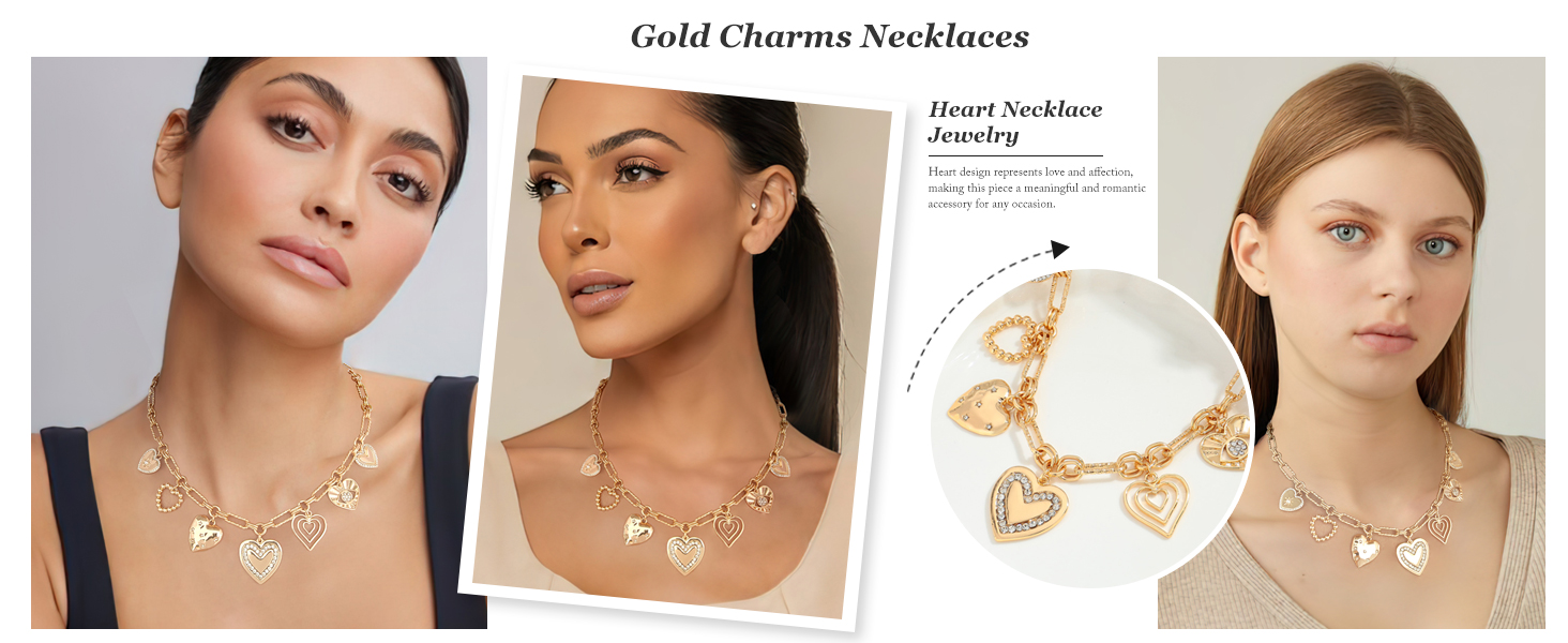 Gold Heart Necklace 