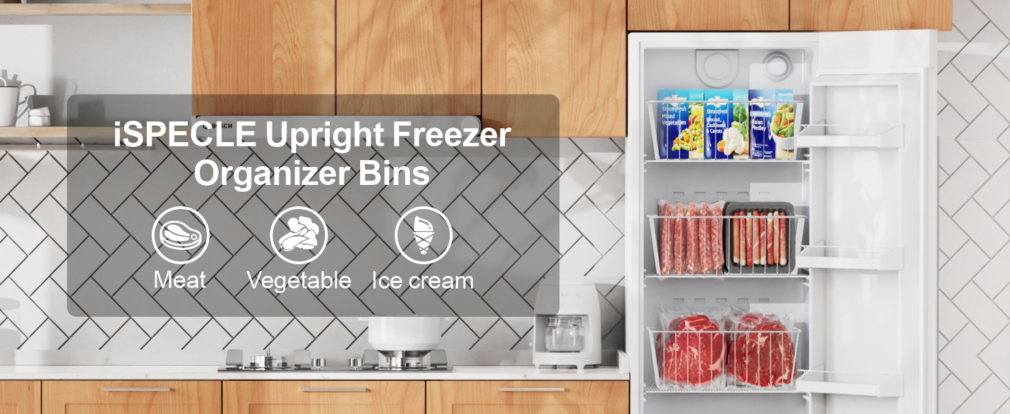 Upright Freezer Organizer Bins