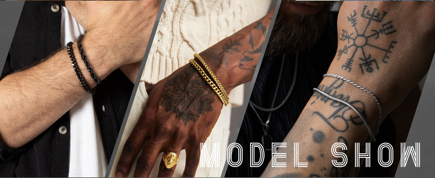 mens chain bracelet