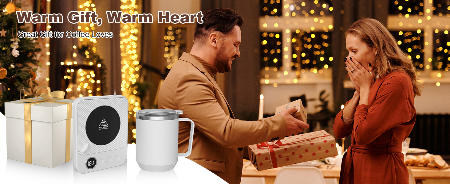 Coffee Mug Warmer Set for Desk, Coffee Cup Warmer with Auto Shut OffTimer, Coffee Mug Cup Heater 