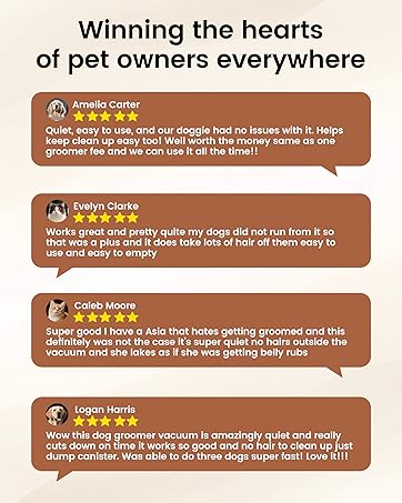 Dog Vacuum for Shedding Grooming