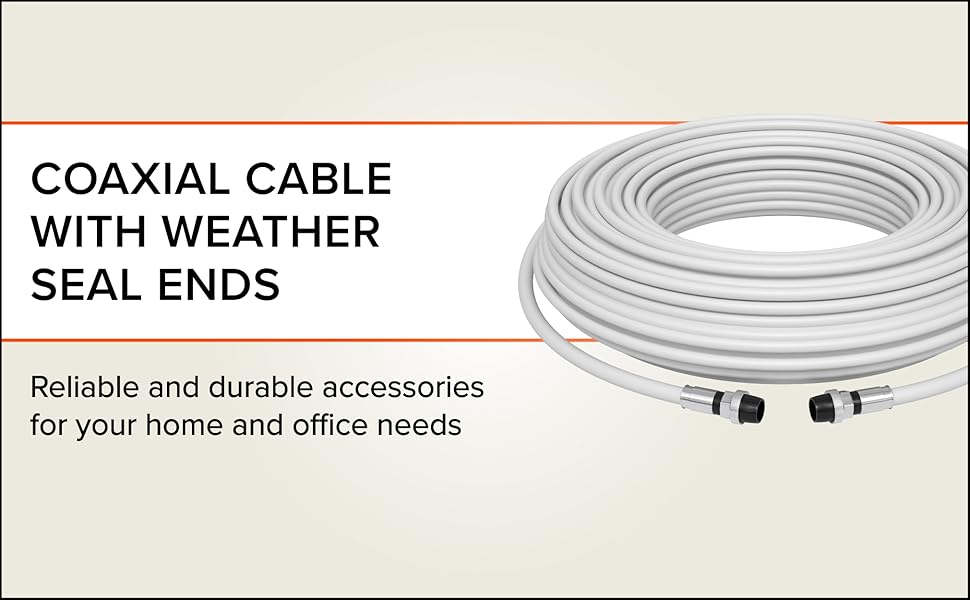 WHite Coaxial Cable