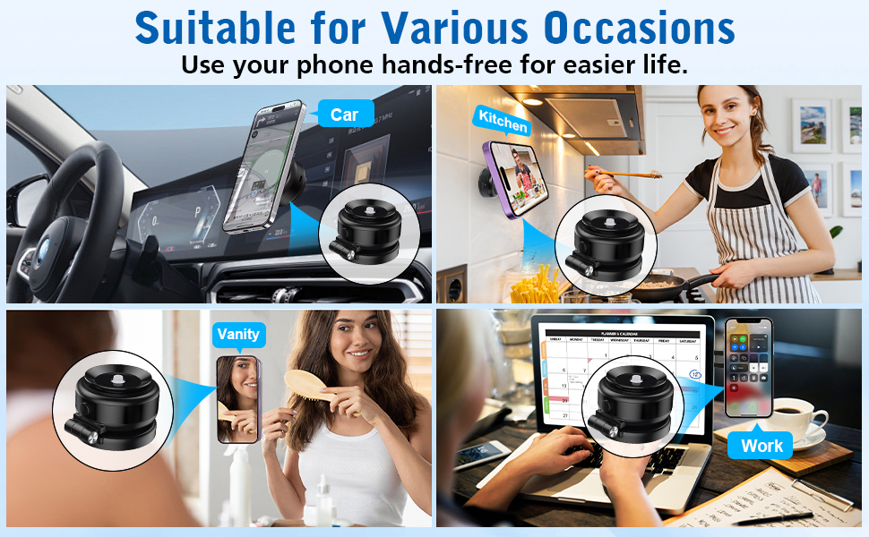 Electric Magnetic Phone Holder Is Suitable for More Scenarios 