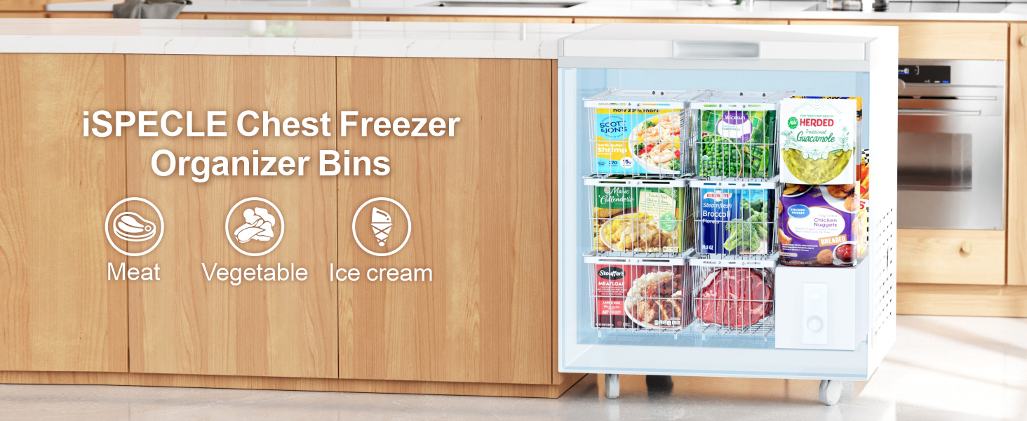 Freezer baskets for chest freezer