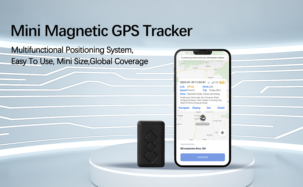 Magnetic gps tracker