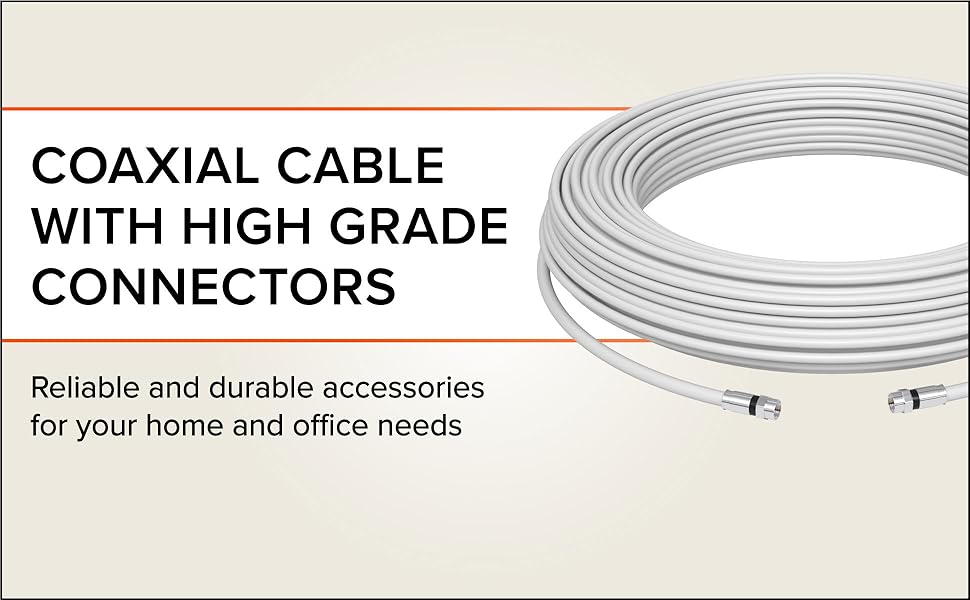 Coaxial Cable with High Grade Connectors
