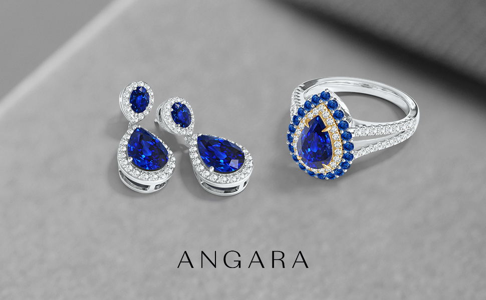 Blue Sapphire Earrings Rings