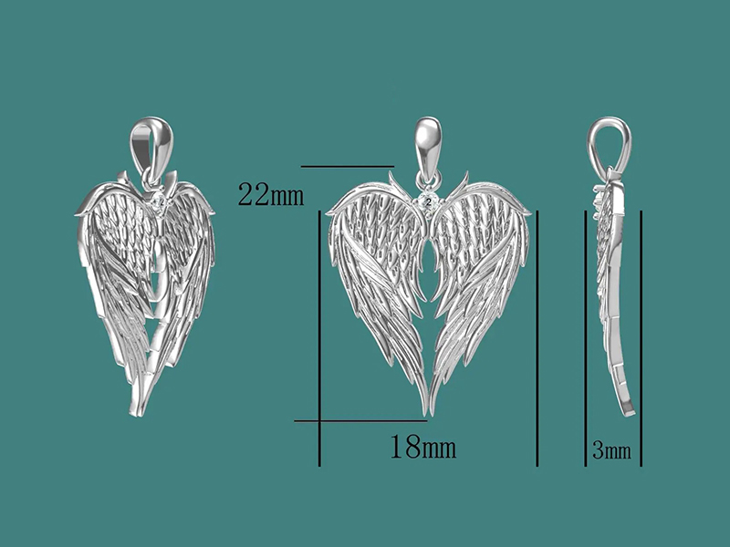 Diamond Angel Wing Necklace