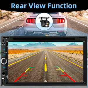 double din radio with back-up camera