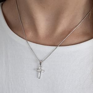 Girls Diamond Cross Necklace