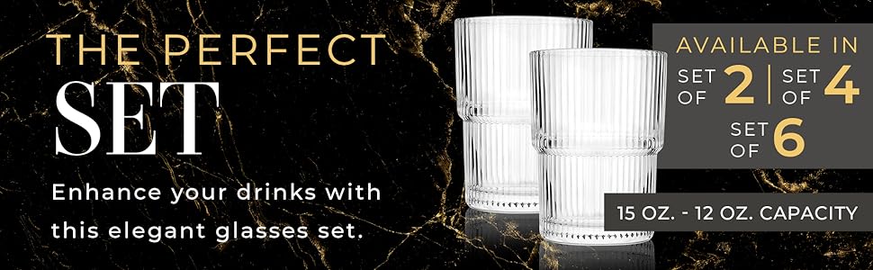 fluted glassware ribbed glass vintage cups glass stackable glasses drinking set iced coffee glass