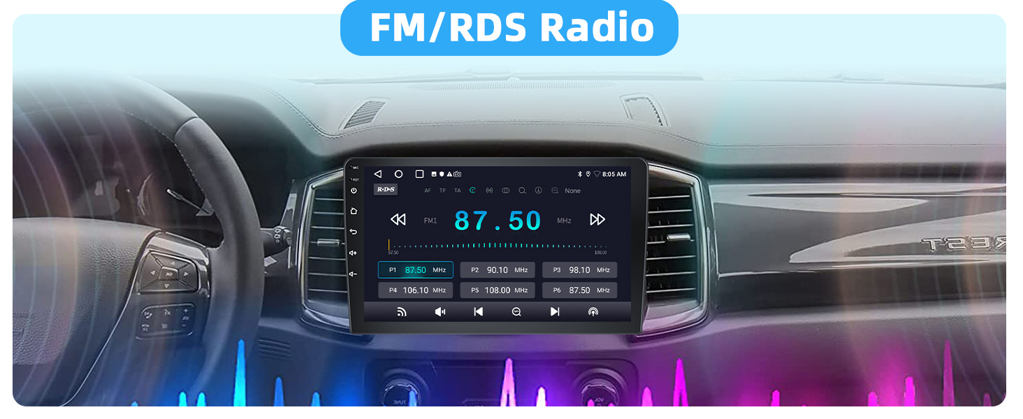 car stereo with FM RDS Radio