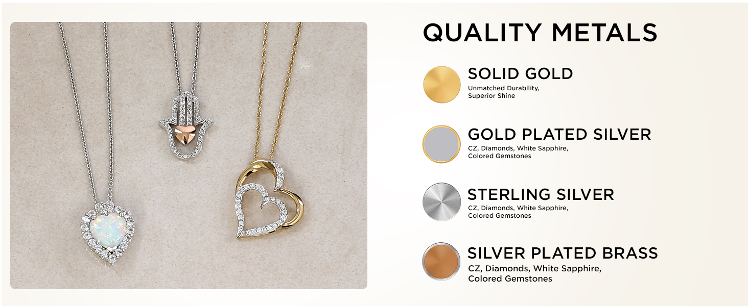 Necklace in Gold and sterling silver