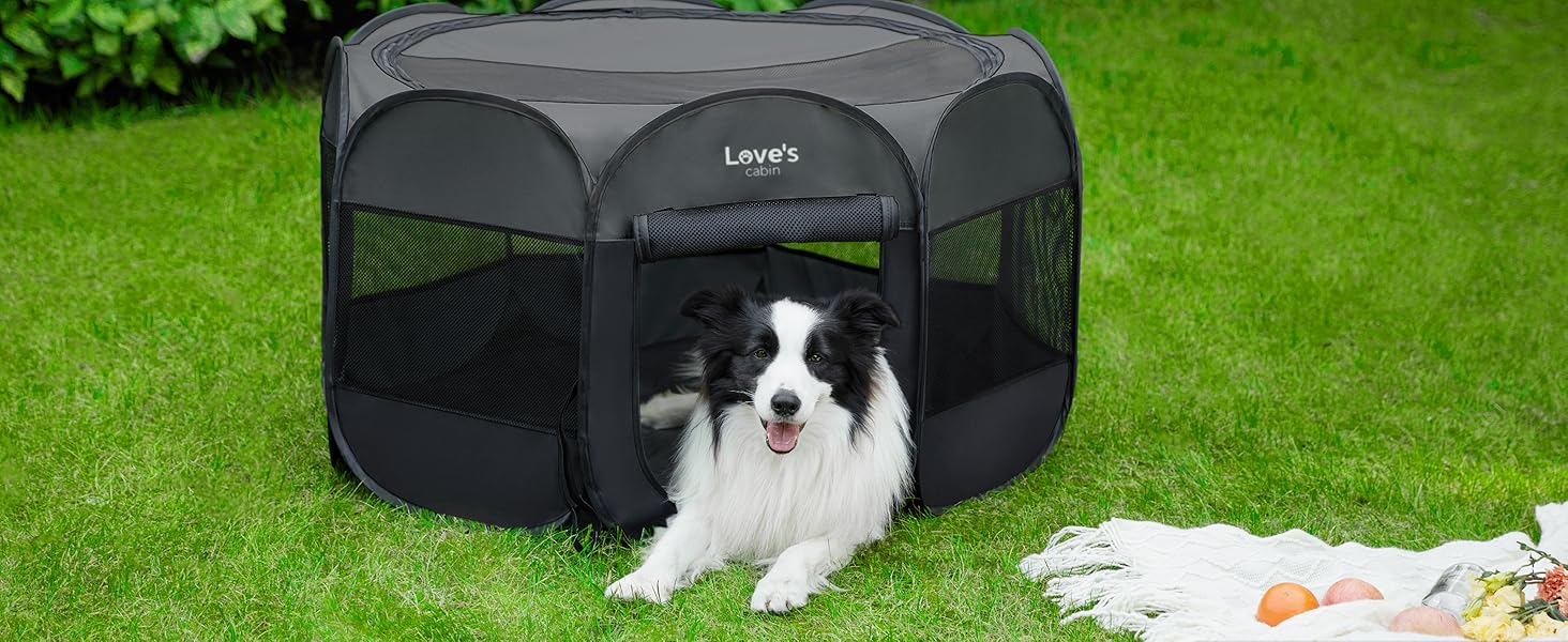 Dark grey dog bed