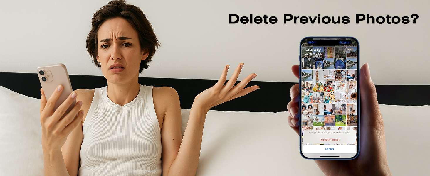 Delete photos from phone