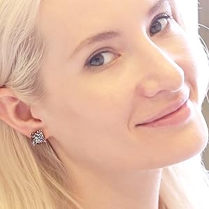 Earrings that add lots of sparkle and are a cute, colorful accent to any unique outfit or costume.
