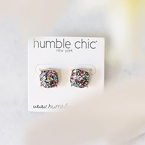 These oversized bling CZ cocktail earrings are a classic yet modern pair of large earrings studs.