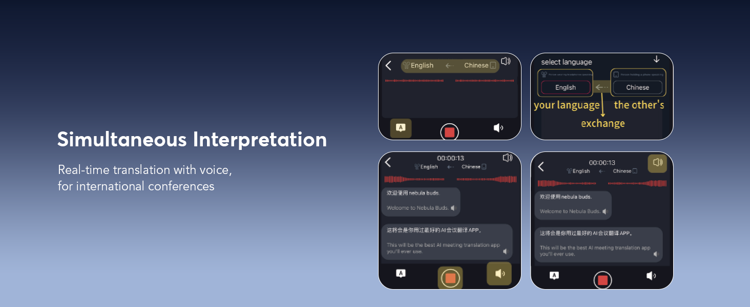 AI Language Translation Earbuds