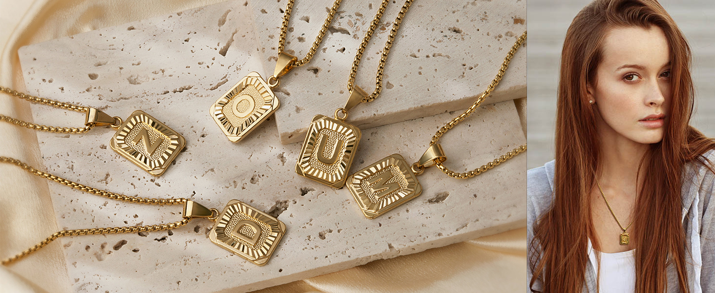 initial necklaces for women