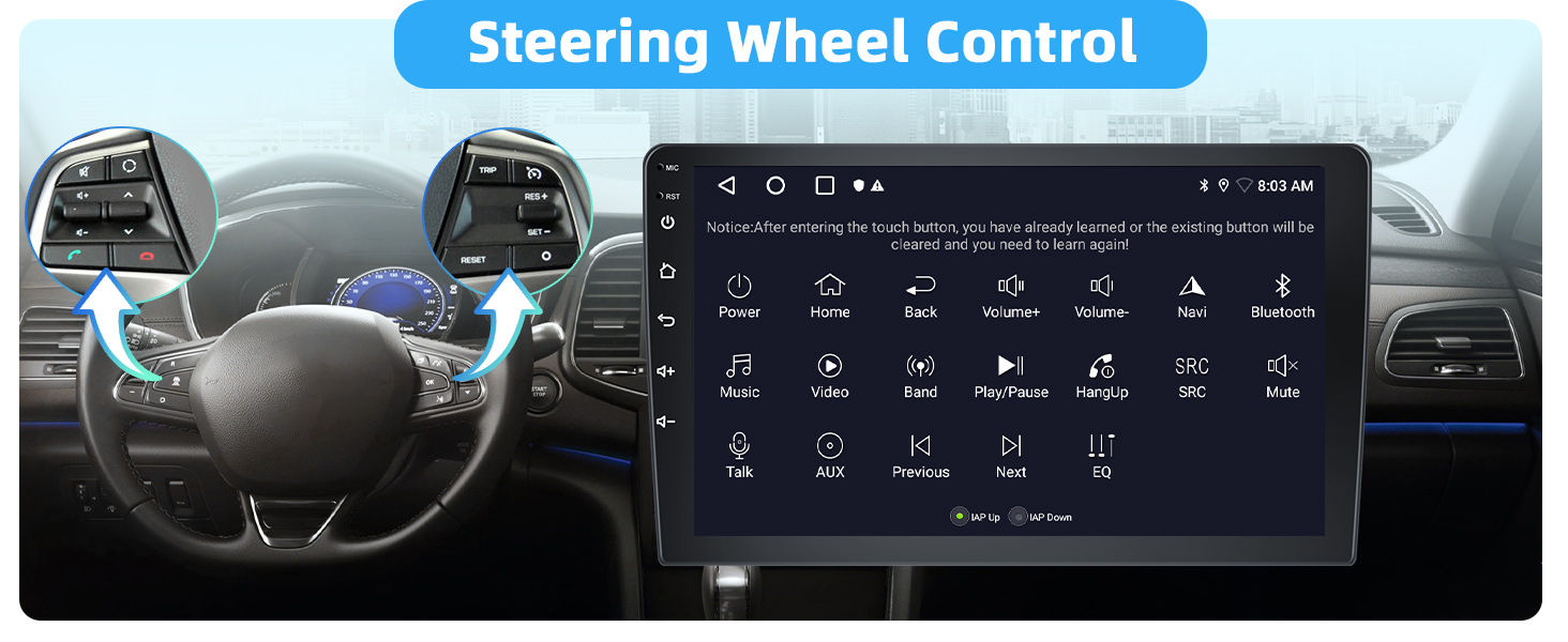 Car Stereo with Steering Wheel Control