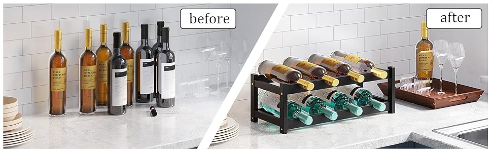 wine rack countertop