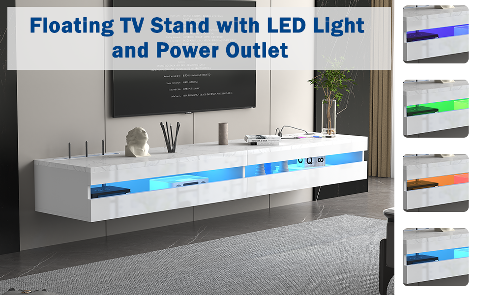 Floating tv stand