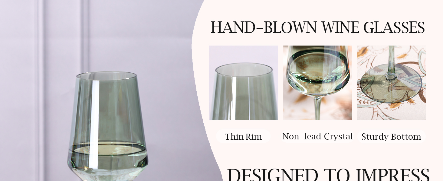 colorful wine glasses