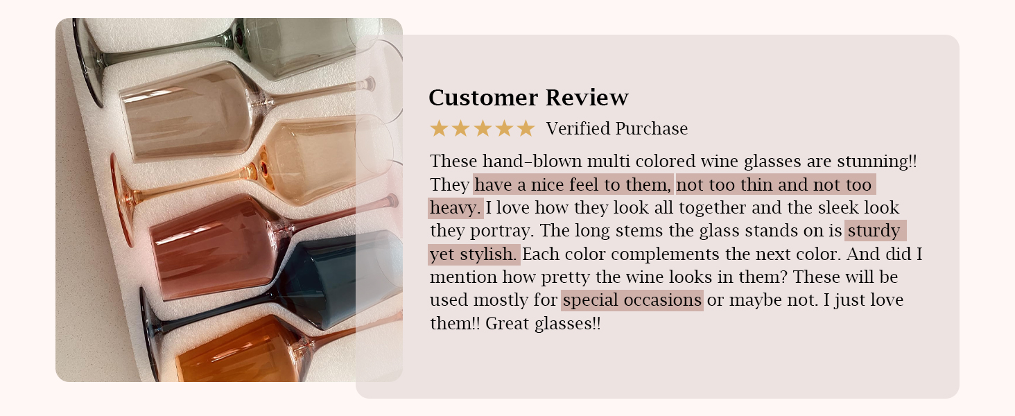 wine glasses
