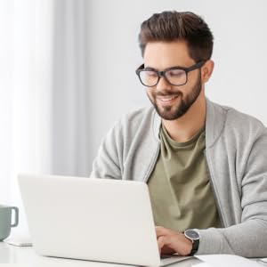 man on laptop